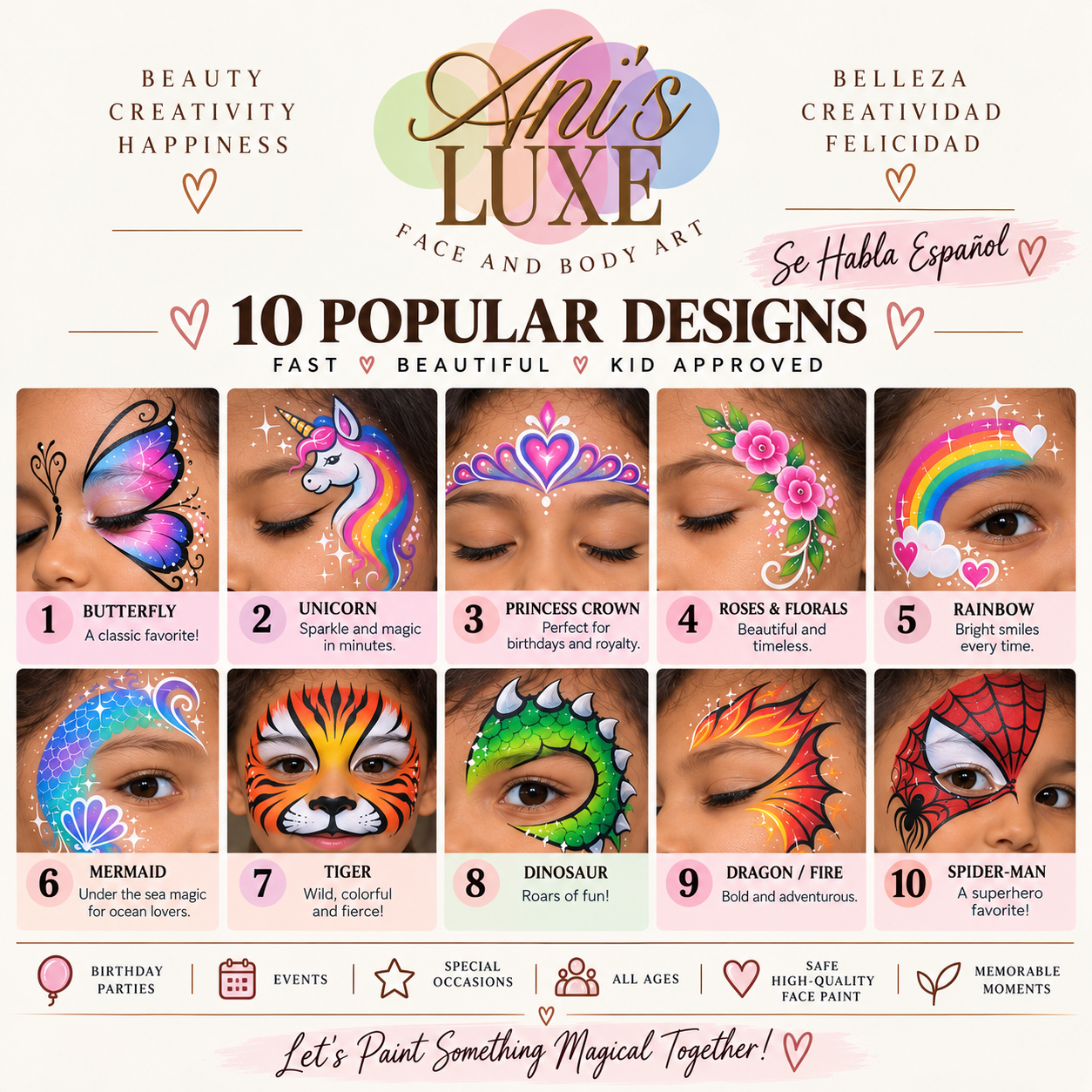 Ani’s Luxe, Face and Body Art